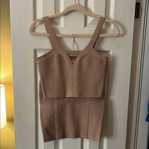 GUESS Bandage Top and Skirt